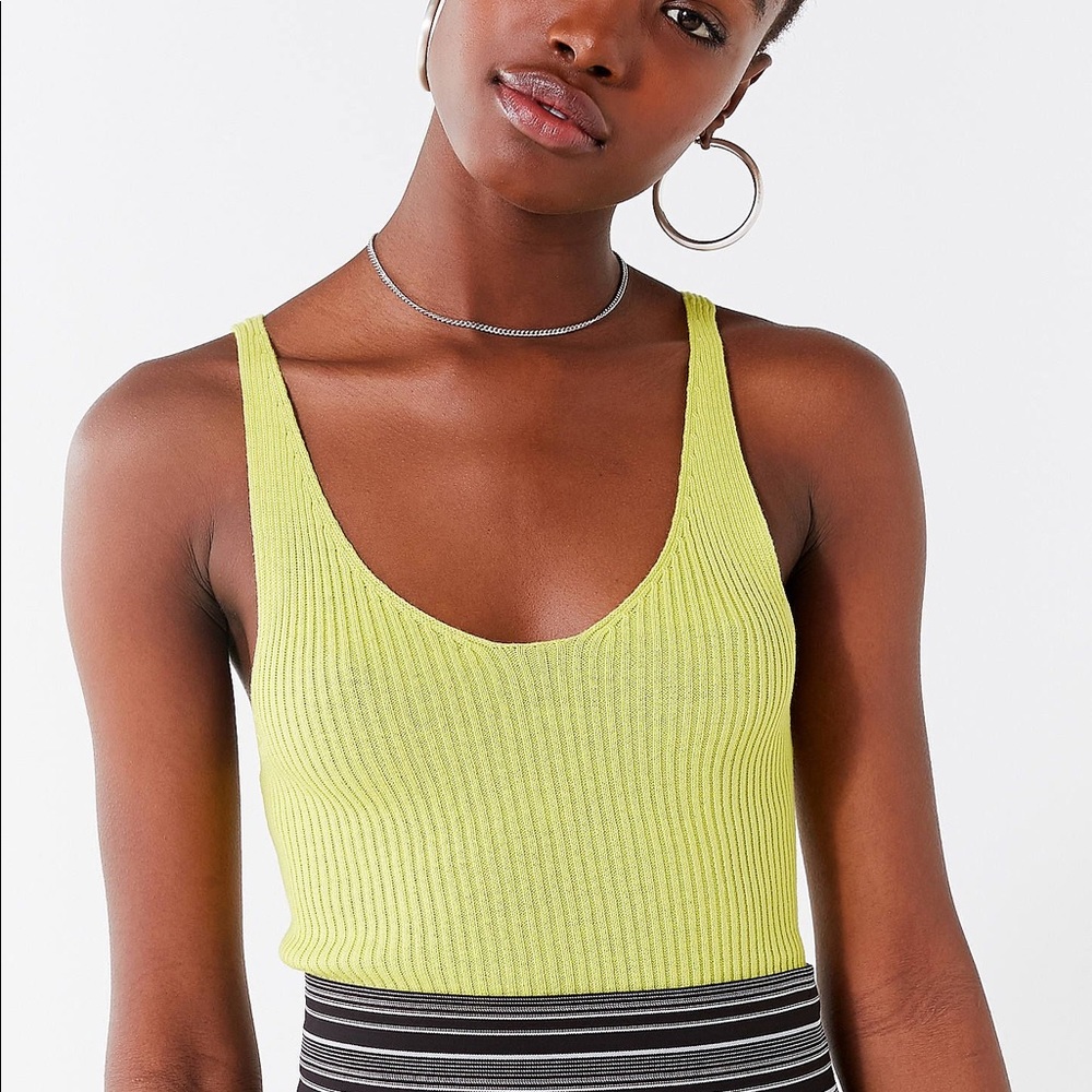 Urban Outfitters Ruth Ribbed Sweater Tank Top